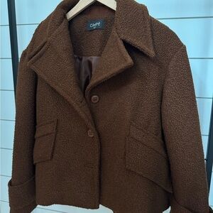 Cozy Brown Teddy Jacket by Cherz